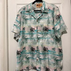 In Gear Aloha Summer Beach Short Sleeve Button Down Hawaiian Shirt